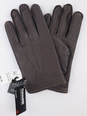 Deerskin Thinsulate Leather Gloves Lined 40 Gram Jos. A. Bank Men's Large NWT